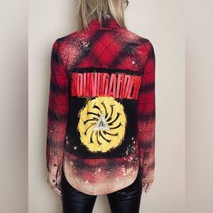 UPCYCLED flannel featuring Soundgarden
